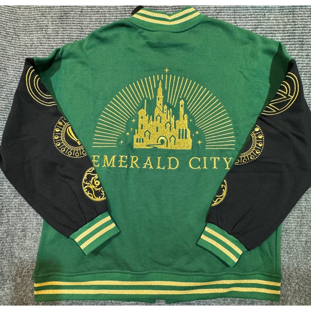 Wicked Emerald City Varsity Jacket Women's Plus Size 2 NWT Hot Topic Universal - Picture 2 of 16